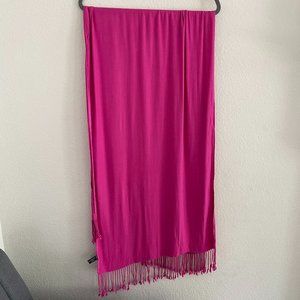 Bright darker pink fuschia scarf